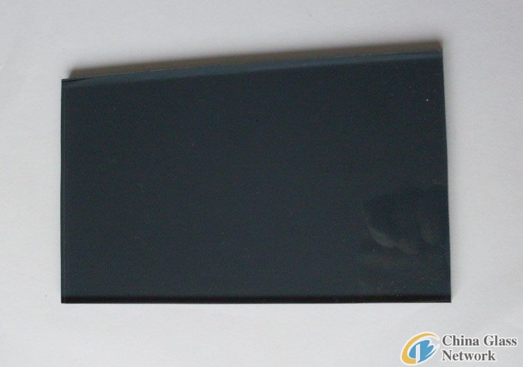 dark grey float glass/dark grey tinted glass