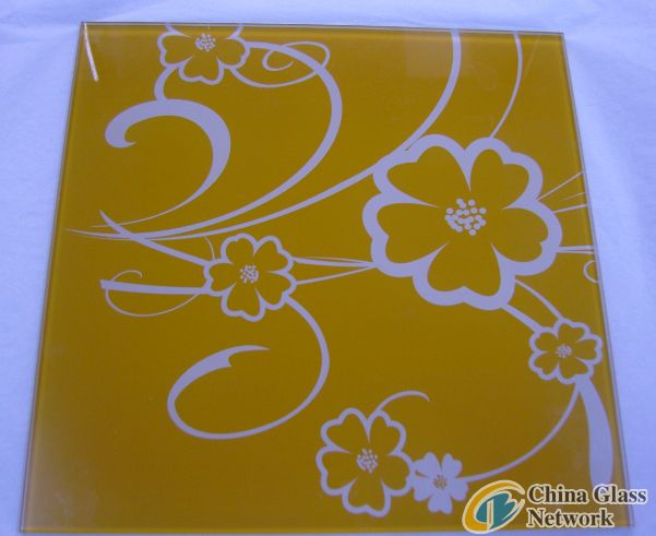 Yellow printing glass