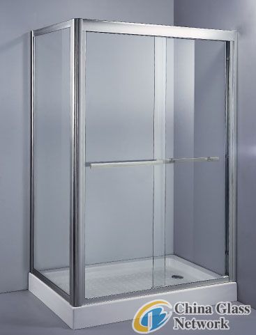 1/4“ Clear Tempered Glass for Shower Room with Notches and Holes