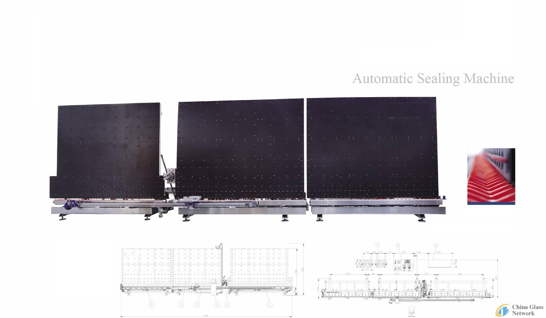 Automaic Sealing Machine for Triangle Glasses