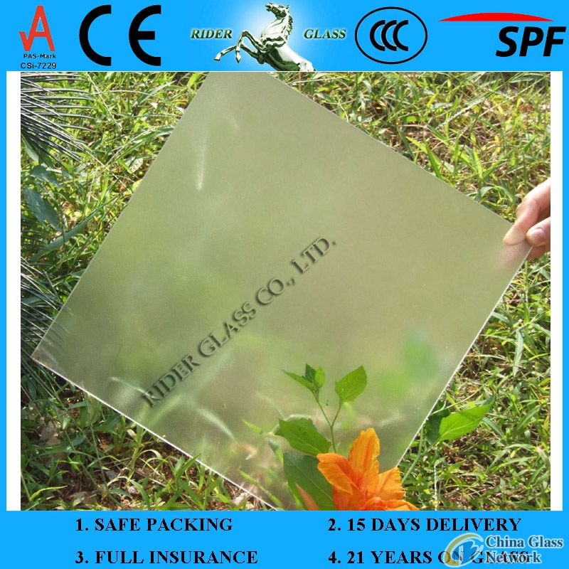 3.2/4mm Extra Clear Textured Tempered Solar Glass