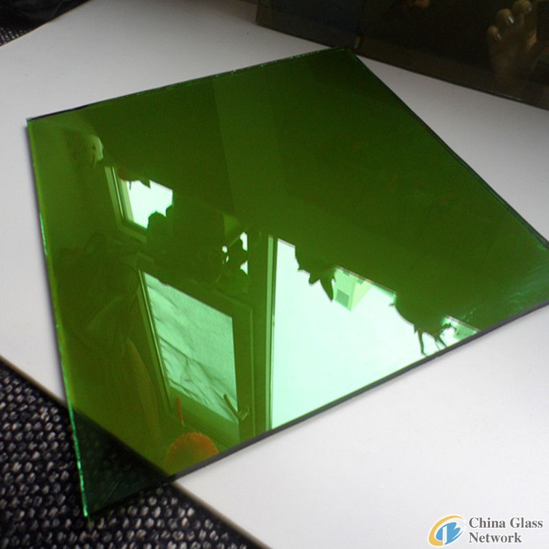 4mm dark green reflective glass