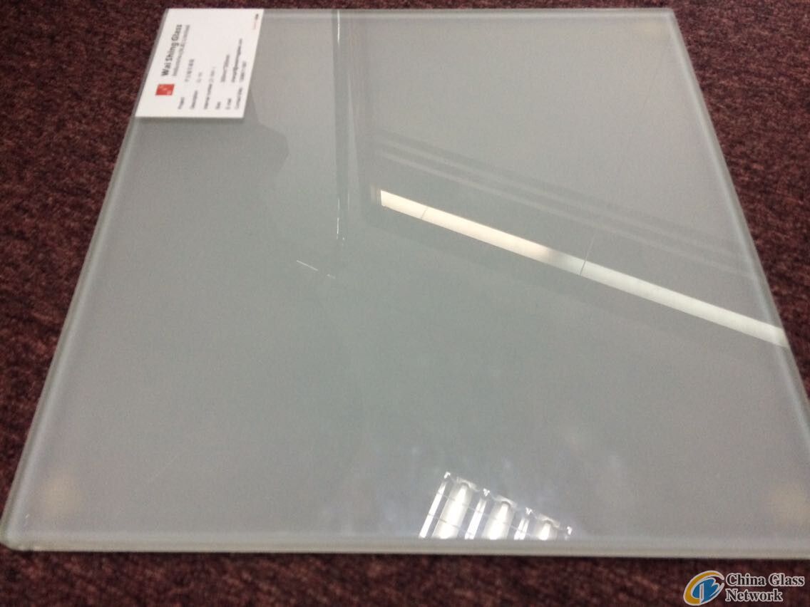 Milk white laminated glass