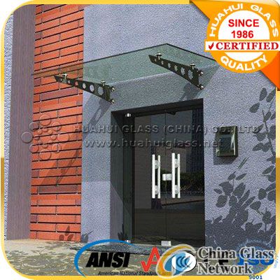 16.76mm laminated glass canopy