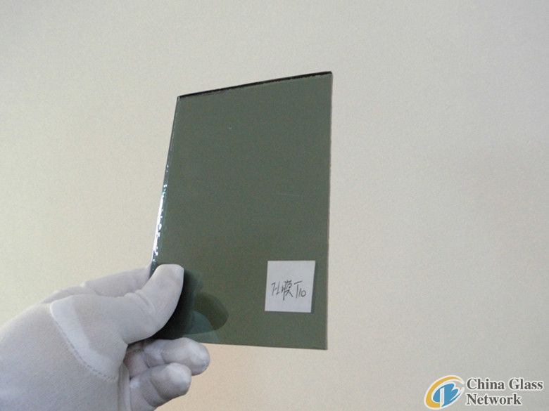 french green reflective glass