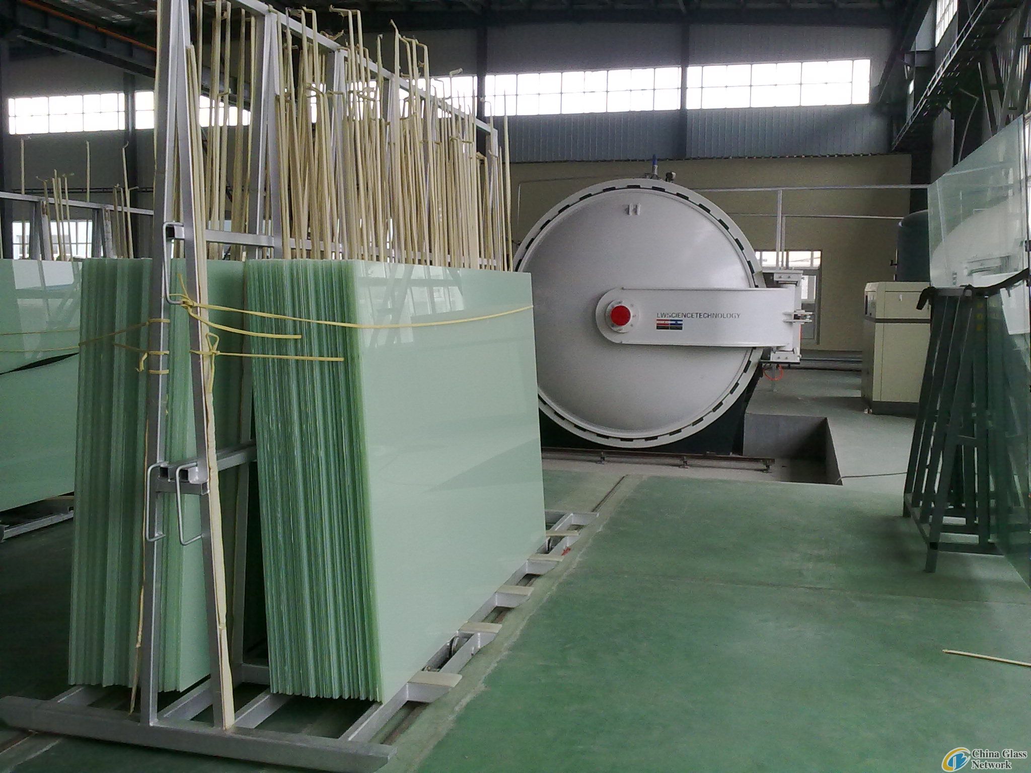 white laminated glass