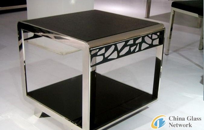 High quality black furniture glass