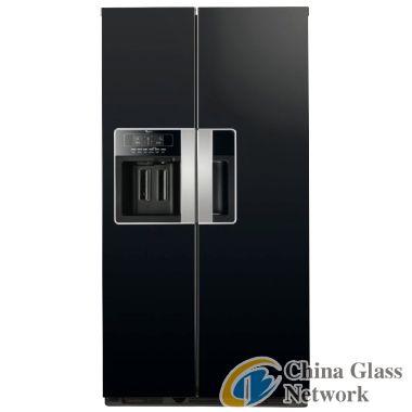 Black appliance glass panel