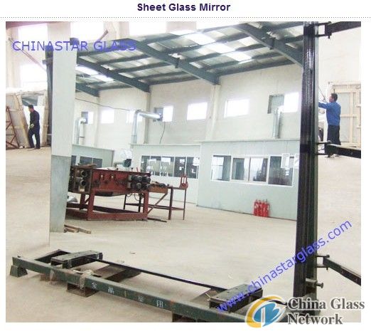 Clear Aluminum Mirror with Sheet Glass