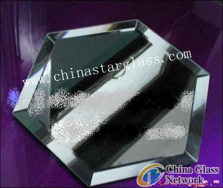 4mm bevelled silver mirror glass