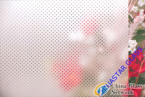 Acid Etched Patterned Glass