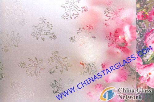 4mm Acid Etched Clear Patterned Glass