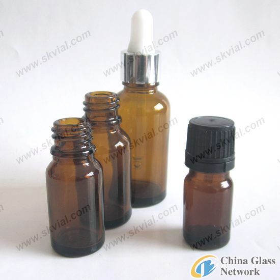 China Amber Glass Bottles for Pharmaceutical and Cosmetic Use