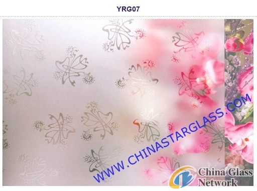 4mm Auto Grade Clear Acid Etched Patterned Glass