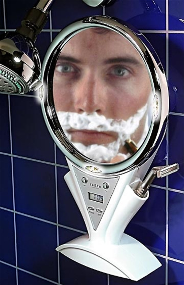 shower shave anti-fog shaving mirror