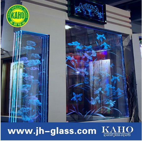 3d laser crystal with led light glass