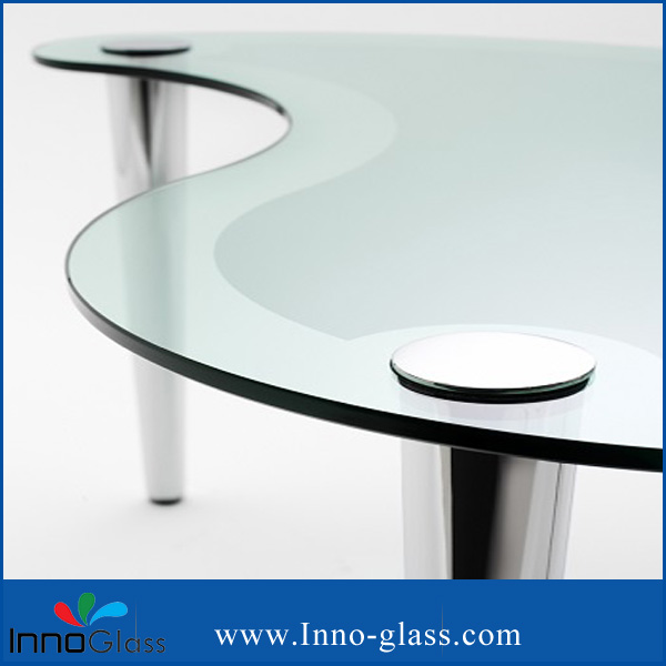 Circle Pencil Edge Glass Table Top/ Tempered Glass/ Sheet Glass Table for Dining Table, Coffee Table