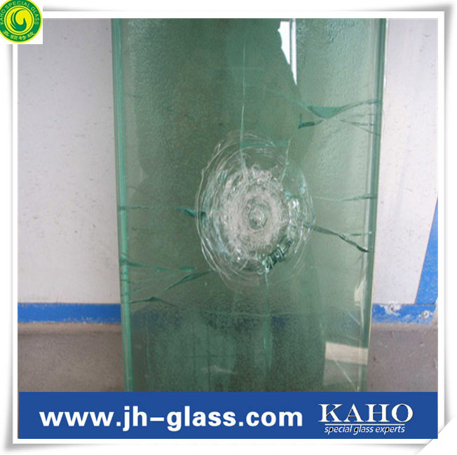 tempered laminated bulletproof glass with PVB