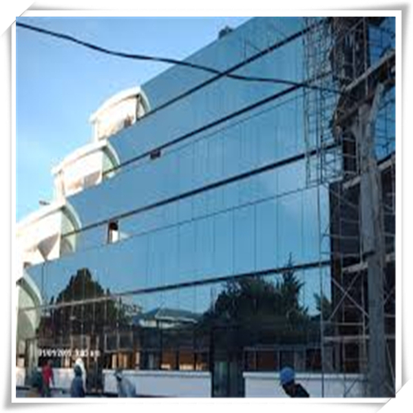 Reflective building glass