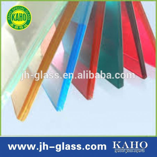 colored laminated glass for interior