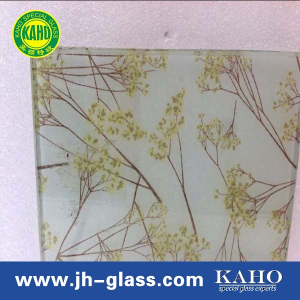 bamboo patterned decoration glass