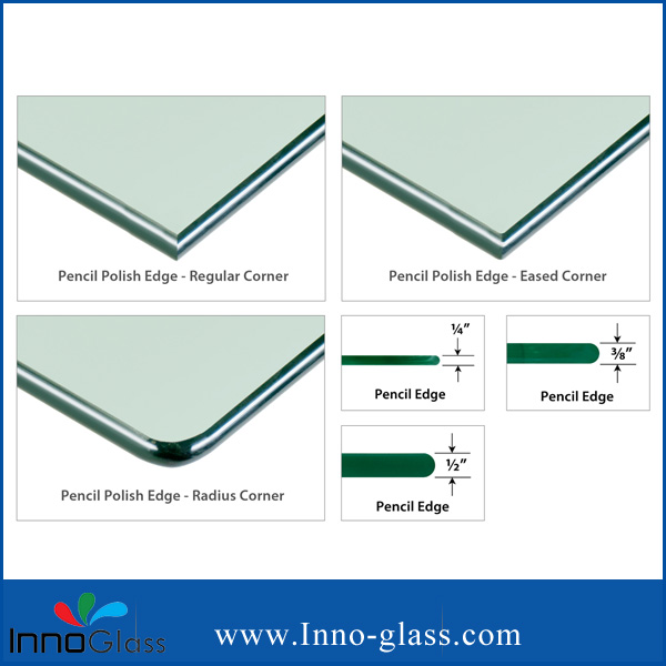 6-8mm Clear Tempered Patio Glass with Pencil Edges