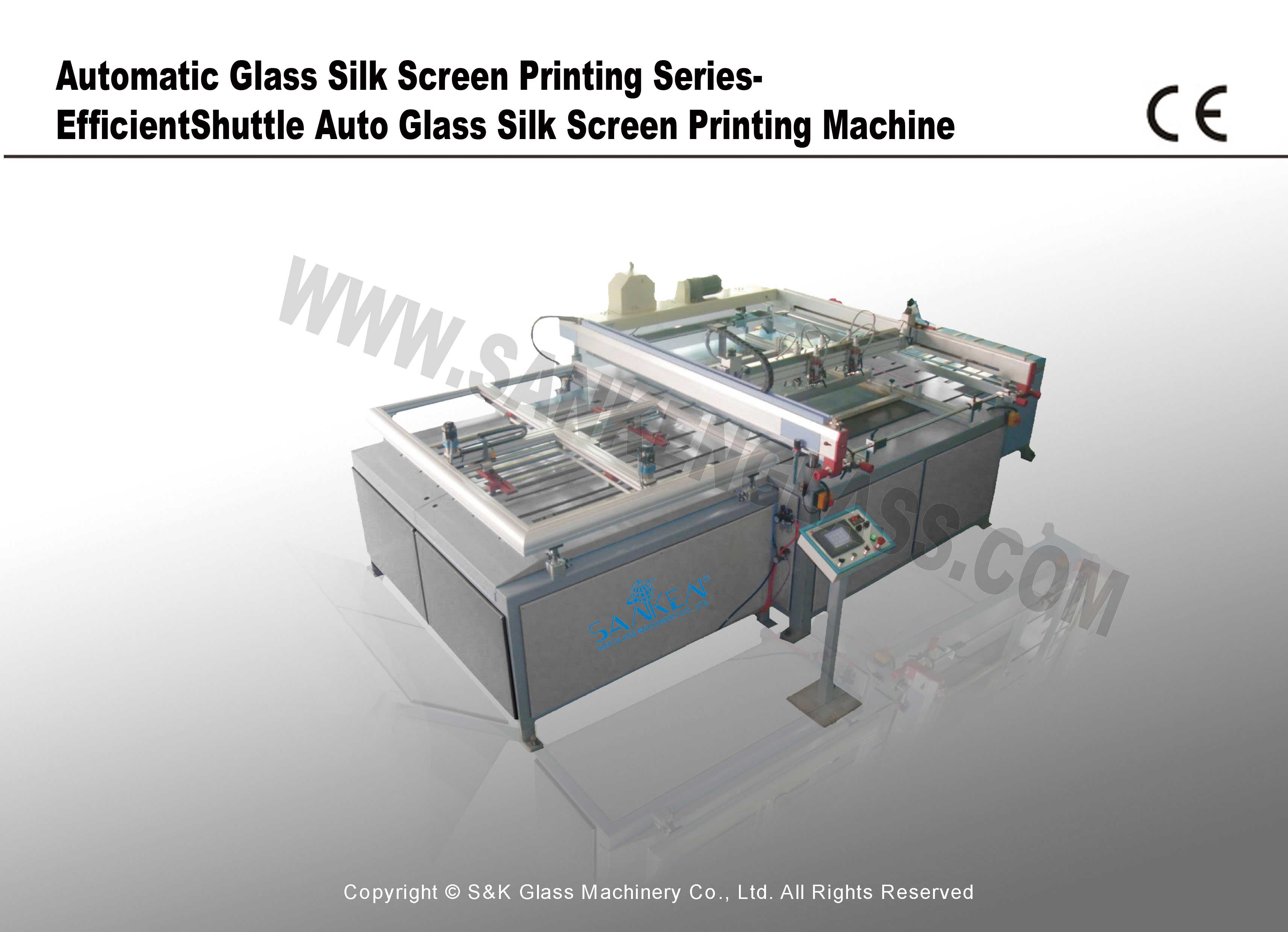 Automatic Glass Printing -Shuttle Auto Glass Silk Screen Printing Machine