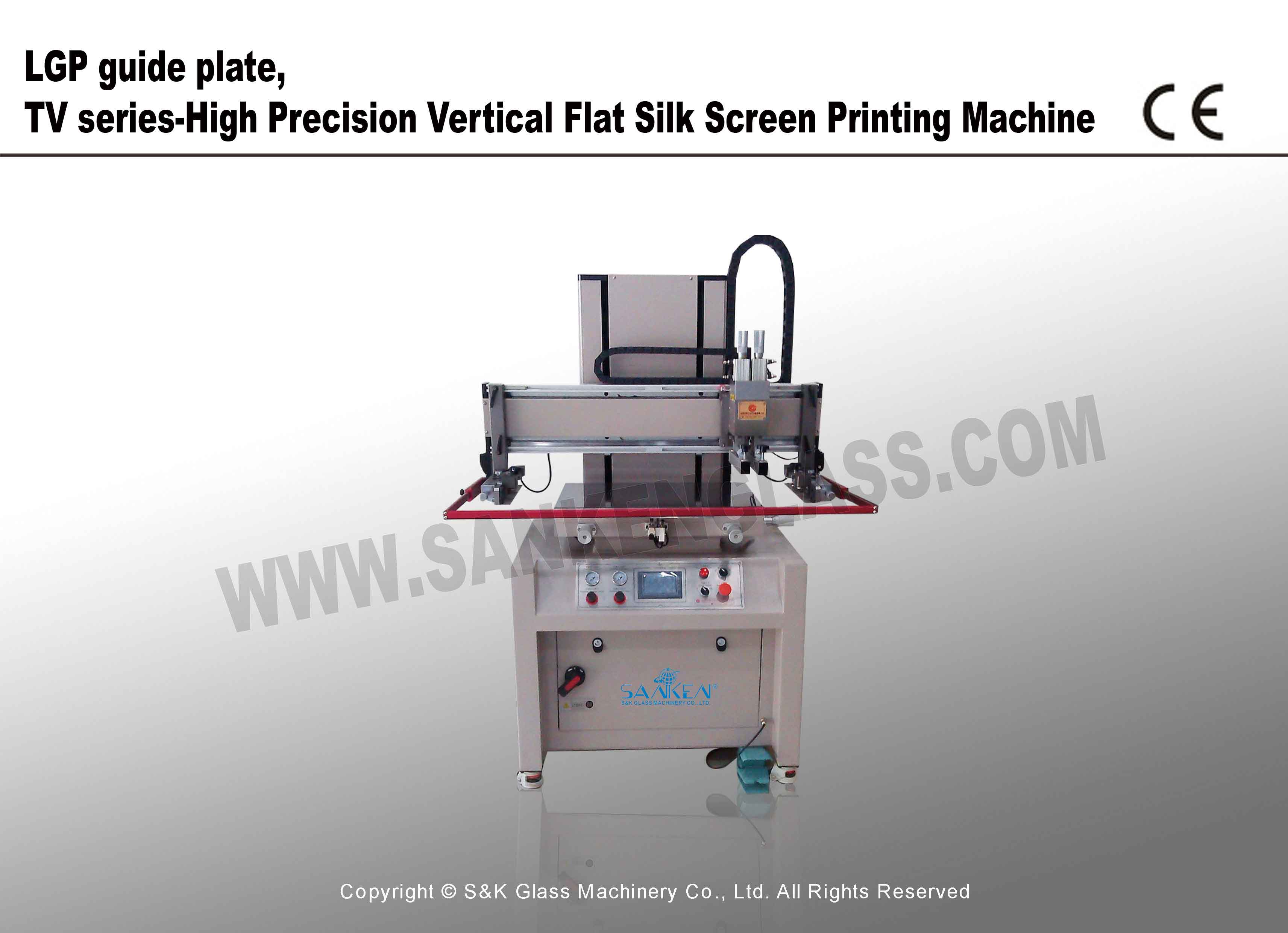 High Precision Vertical Flat Silk Screen Printing Machine