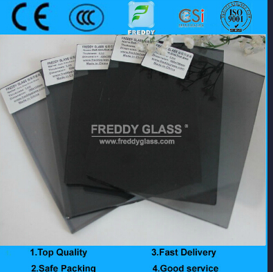 8mm Dark Grey Tempered Glass/Safety Glass/Toughened Glass