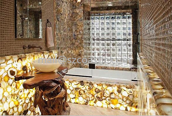 interior deco stone price natural onyx/agate stone facade