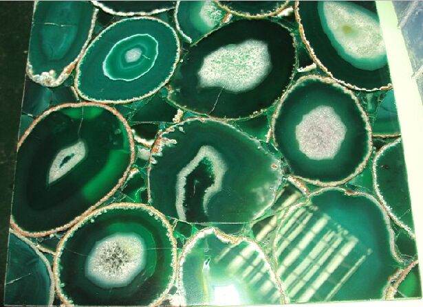 natura france green onyx/agate for interior design