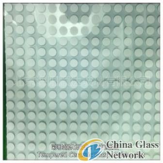 Tempered ceramic glass：White dot