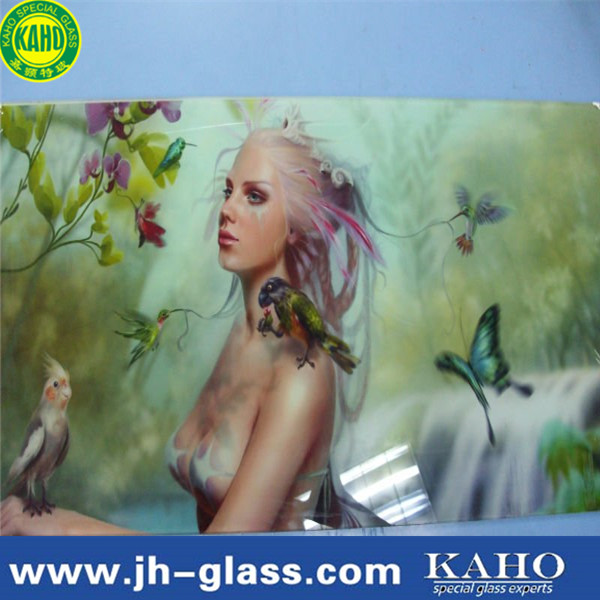 long lenth high compression resistance laminated safe digital printing glass for curtain wall