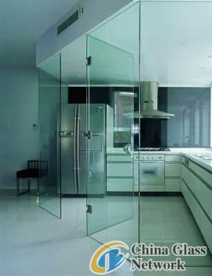 Laminated glass door