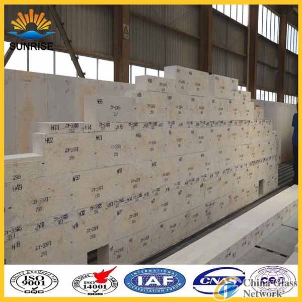 Refractories Bricks Fused Cast Materials azs 33