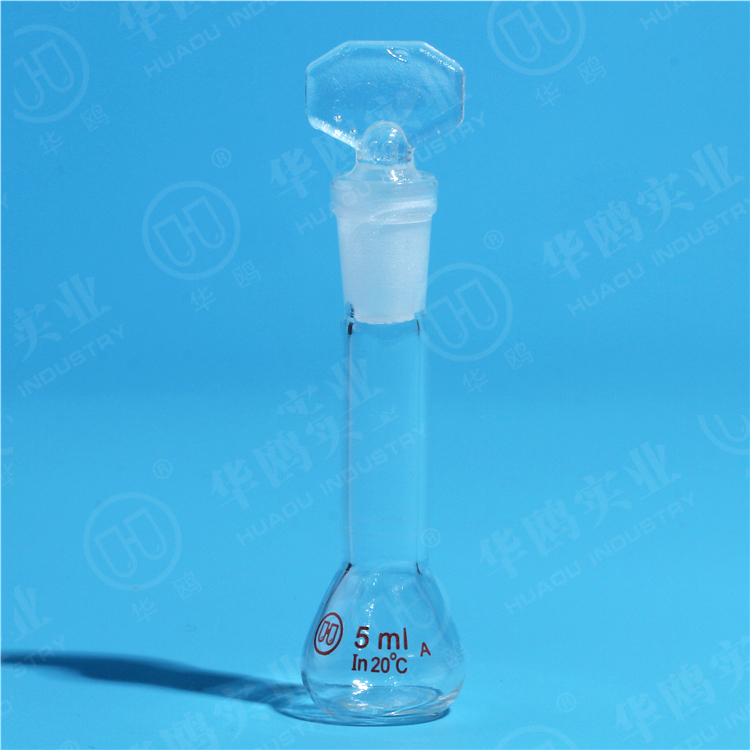 Volumetric Flask, with one graduation mark,with glass or plastic stopper, Boro 3.3 Glass or Netural