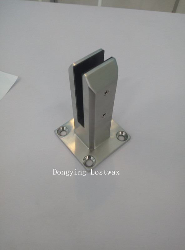 Stainless steel glass spigots square base plate