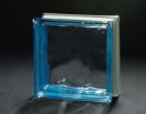 Blue Side-colored Cloudy Glass Block