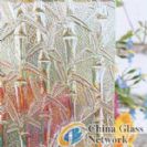 clear bamboo patten glass