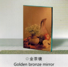 Golden bronze mirror