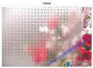 5mm clear acid etched patterned glass