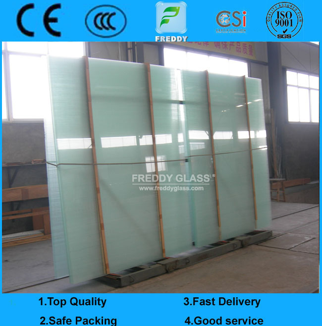 8.38mm White Laminated glass/Colored Toughened Bulletproof Laminated Glass