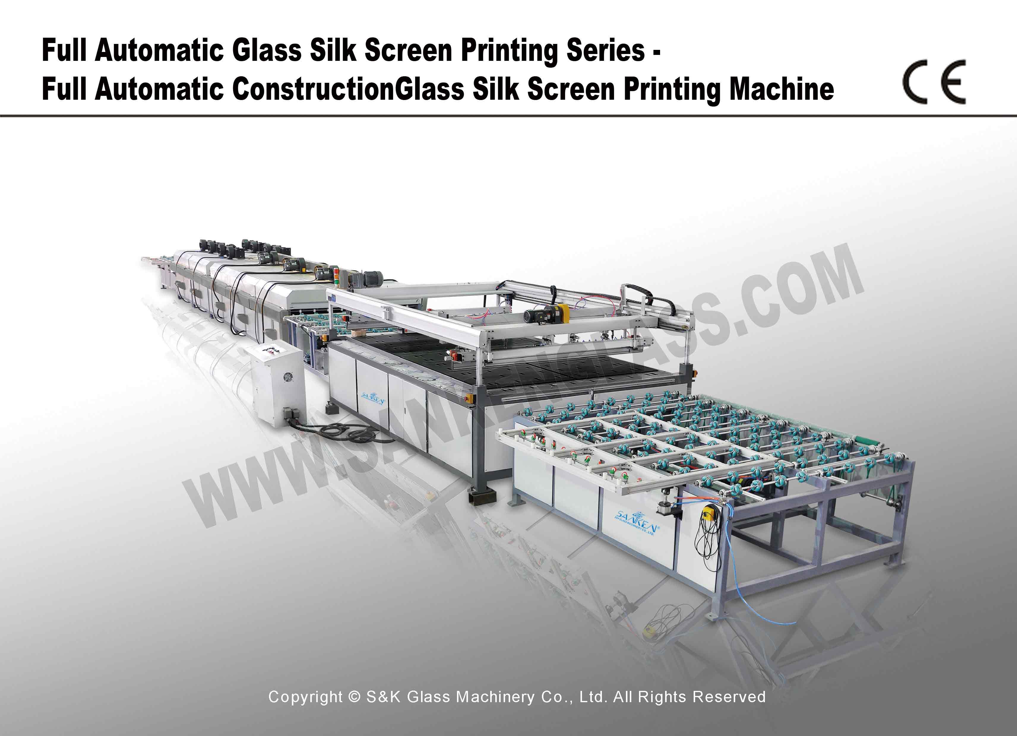 Full Automatic Construction Glass Silk Screen Printing Machine