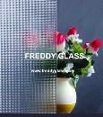 3mm-8mm Clear Crystal Patterned Art Glass in Good Quality