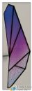 Art glass: purple gradient stripes