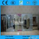 1.1mm to 8mm Double Coated Clear Silver Mirror Glass / Silver Coated Mirror Glass , with double laye