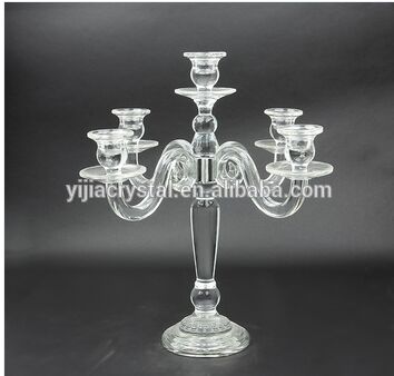 2016 hot sell Crystal Candelabra for wedding centerpiece decoration