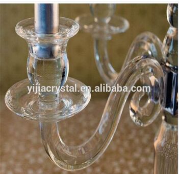 2016 hot sell Crystal Candelabra for wedding centerpiece decoration