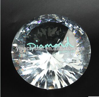 Optical Clear K9 Crystal Glass Diamond Paperweight/Wholesale transparent Crystal Diamonds for Wedding Return Gifts