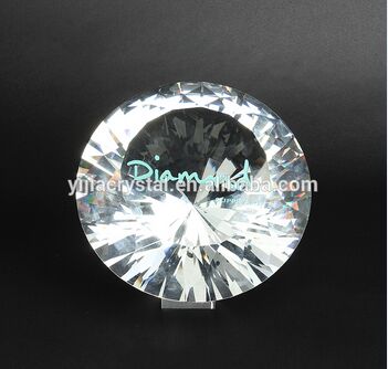 Optical Clear K9 Crystal Glass Diamond Paperweight/Wholesale transparent Crystal Diamonds for Wedding Return Gifts